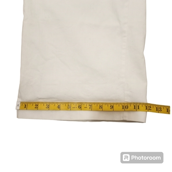 Maeve by Anthropologie Ivory High-Rise Wide-Leg Pleated Pants Size 12 - Picture 14 of 15